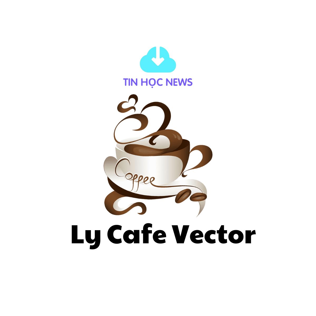 Ly cafe vector đẹp