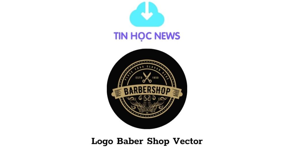 logo barber shop vector