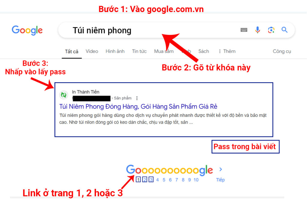 Túi niêm phong thành tiến